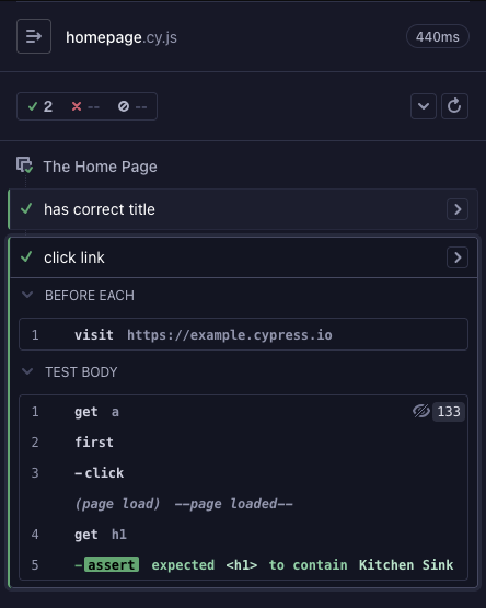 Cypress app